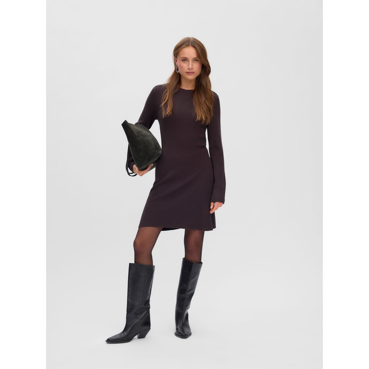 Robe En Maille marron - chocolate torte 1, VERO MODA