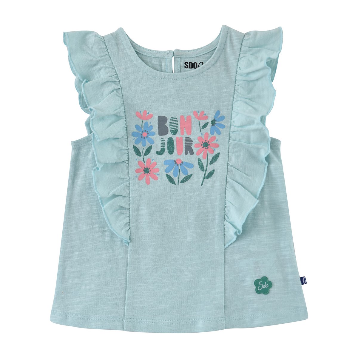 Tee shirt fille emiliana vert, SUCRE D'ORGE