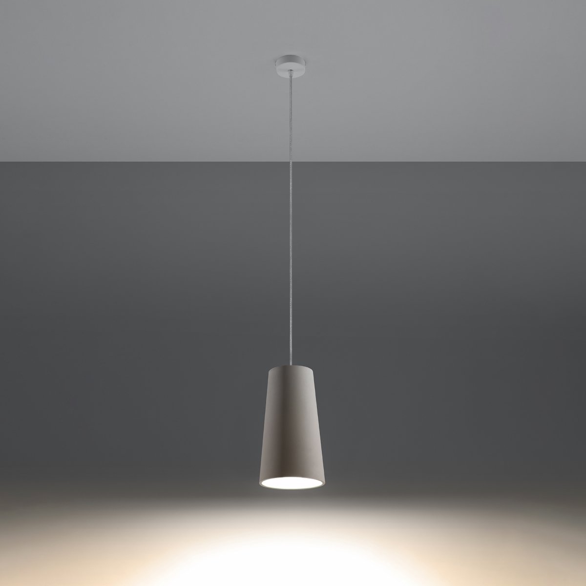 Suspension Céramique Blanc E27 1 Gulcan blanc, EDEN