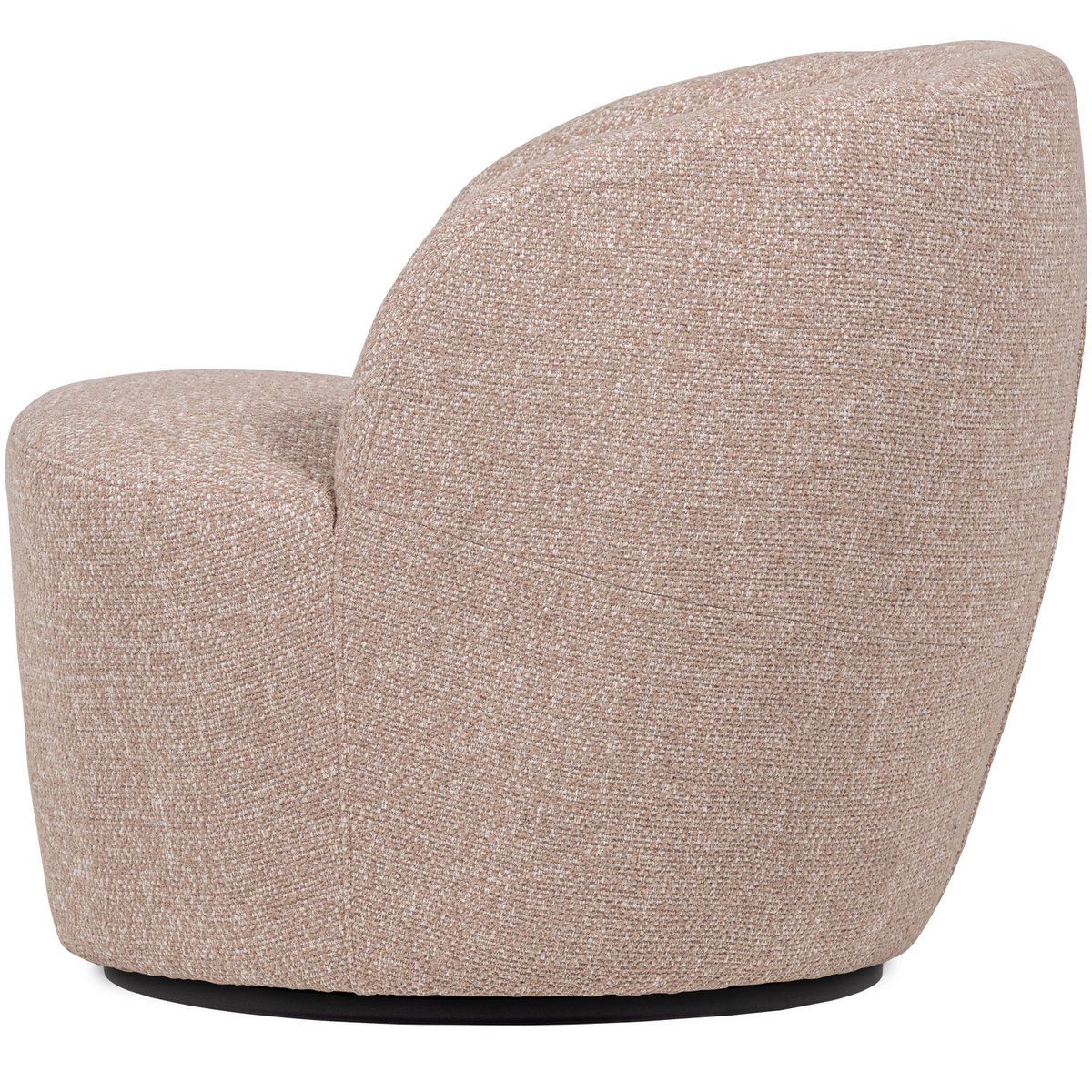 Fauteuil pivotant en tissu mélangé SERRA naturel, WOOOD