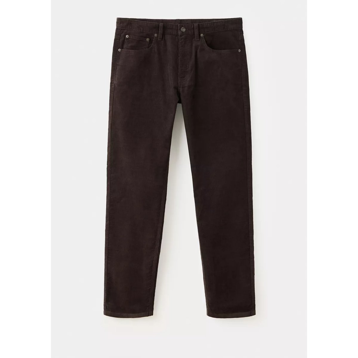 Pantalon velours côtelé regular-fit chocolat, MANGO MAN