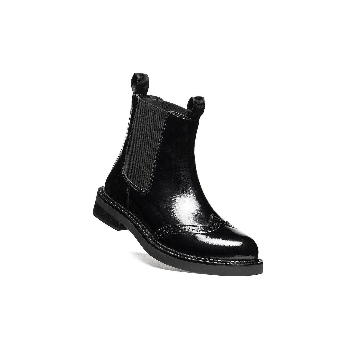 Bottines chelsea en cuir, SERILDA noir, GEOX