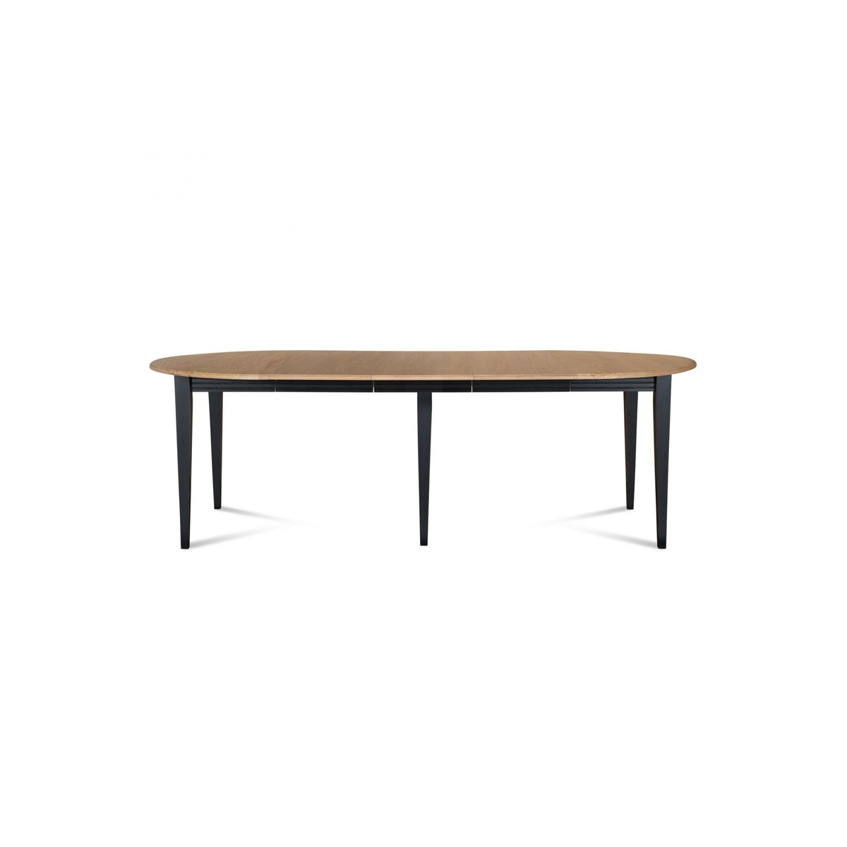 Table ronde 6 pieds fuseau D105 + 3 rallonges bois - VICTORIA blanc, HELLIN, DEPUIS 1862