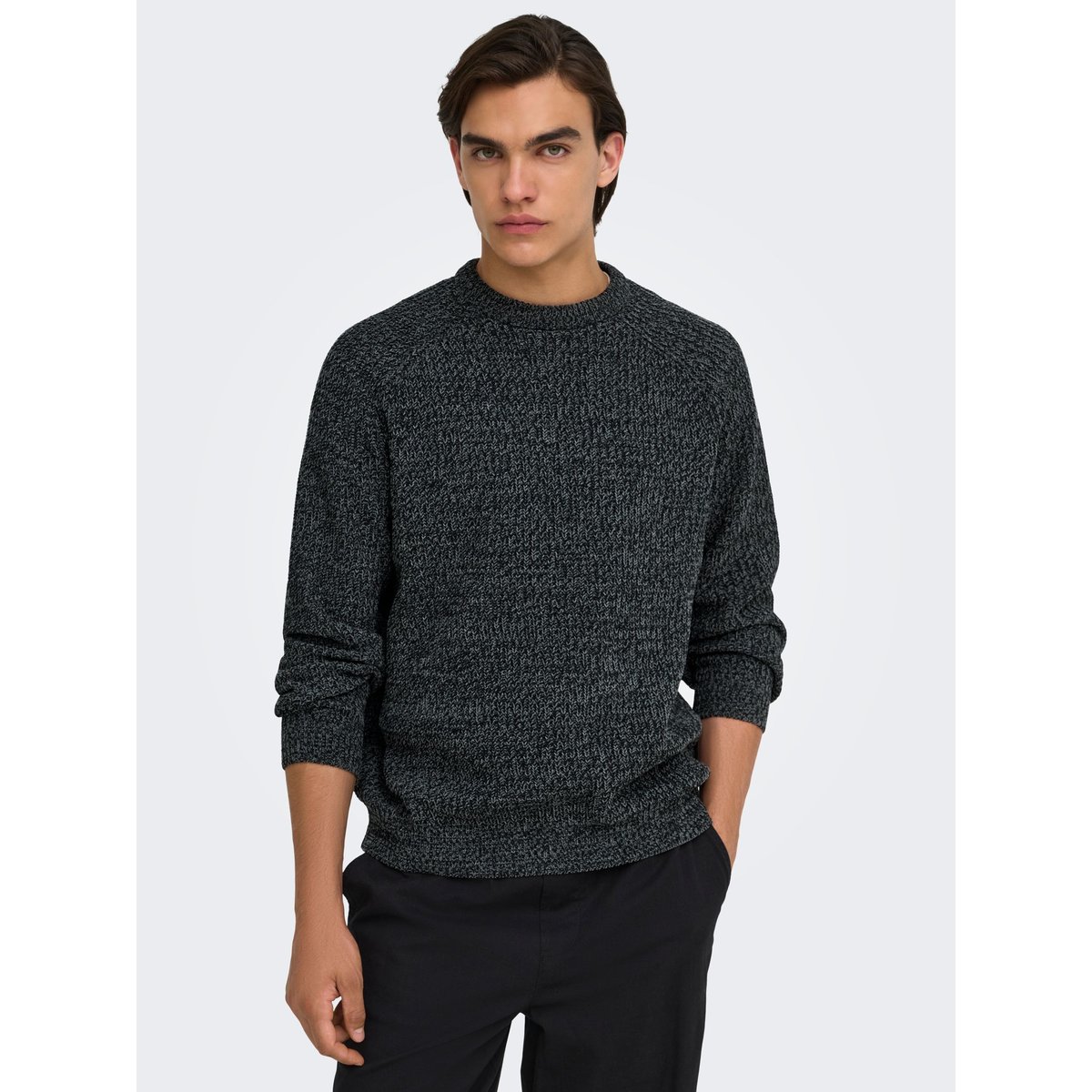 Pull En Maille black 1, ONLY & SONS