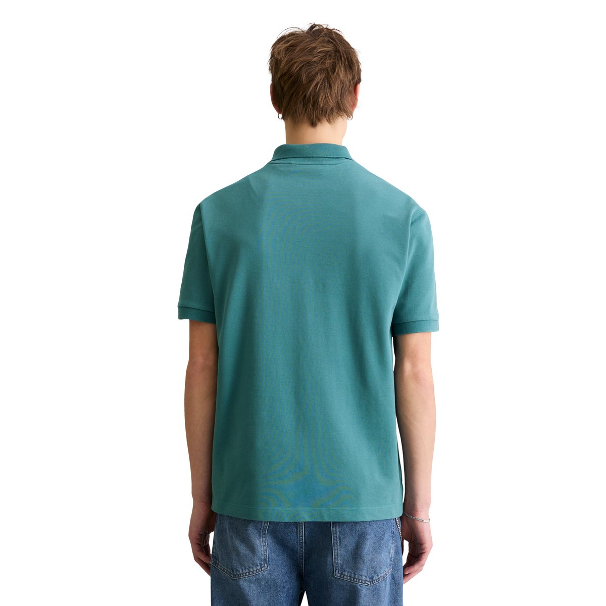 Polo en jersey régulier en pur coton bio vert foncé, MARC O’POLO DENIM