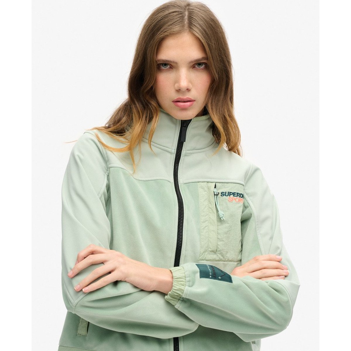 Veste Hybrid Trekker vert d'eau, SUPERDRY