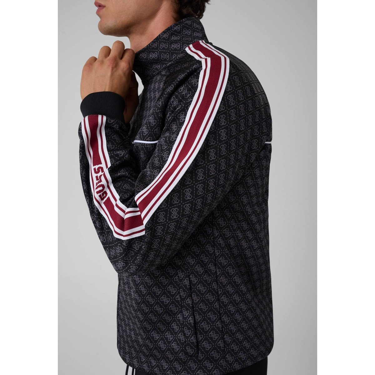 Sweat-Shirt À Col Montant noir multi, GUESS