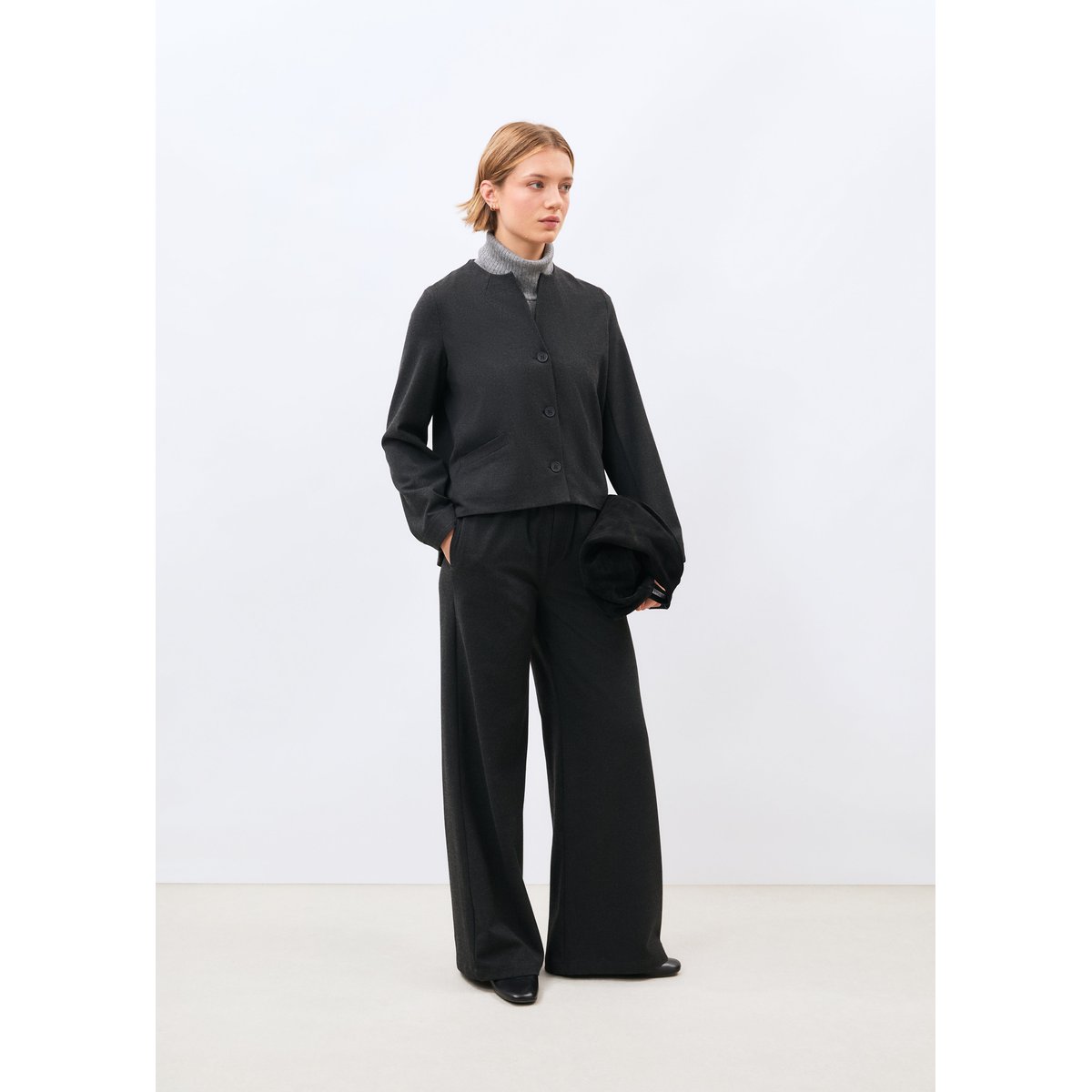 Veste courte anthracite, HUMILITY