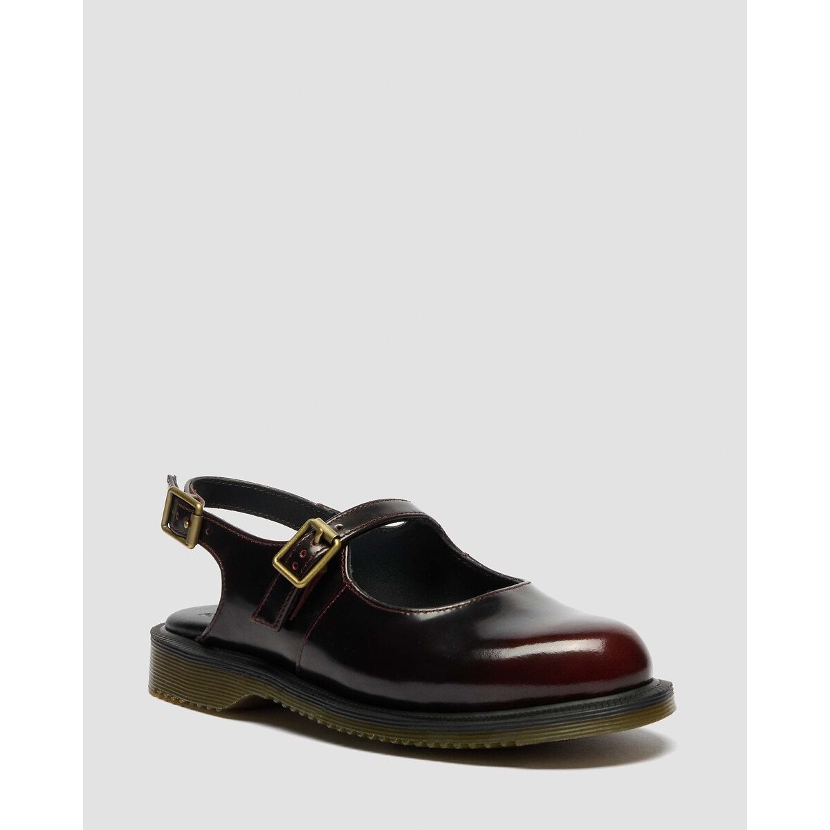 Ballerines babies Madaline en cuir Smooth rouge foncé, DR. MARTENS