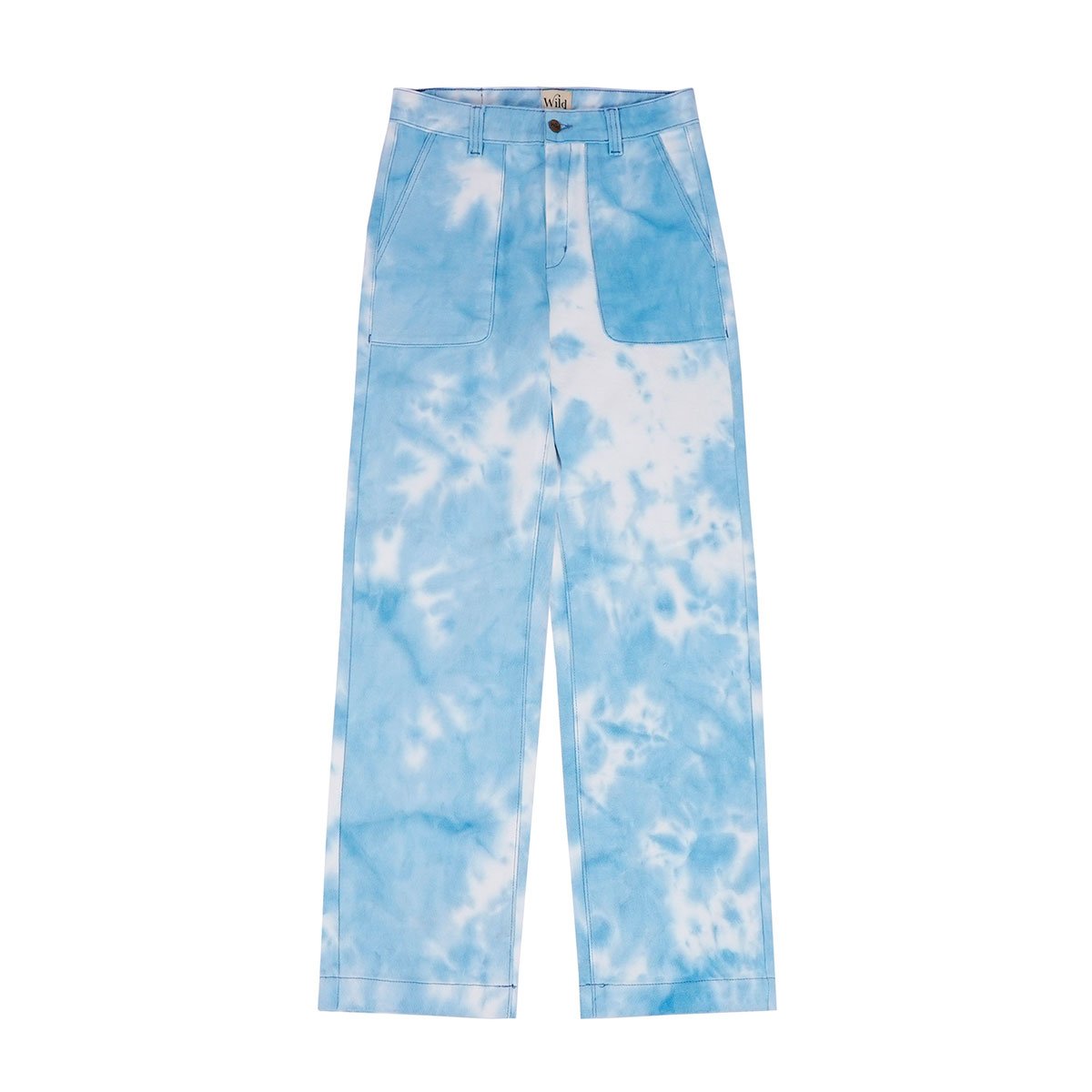 Pantalon en jean effet tie and dye THIAGO bleu, WILD