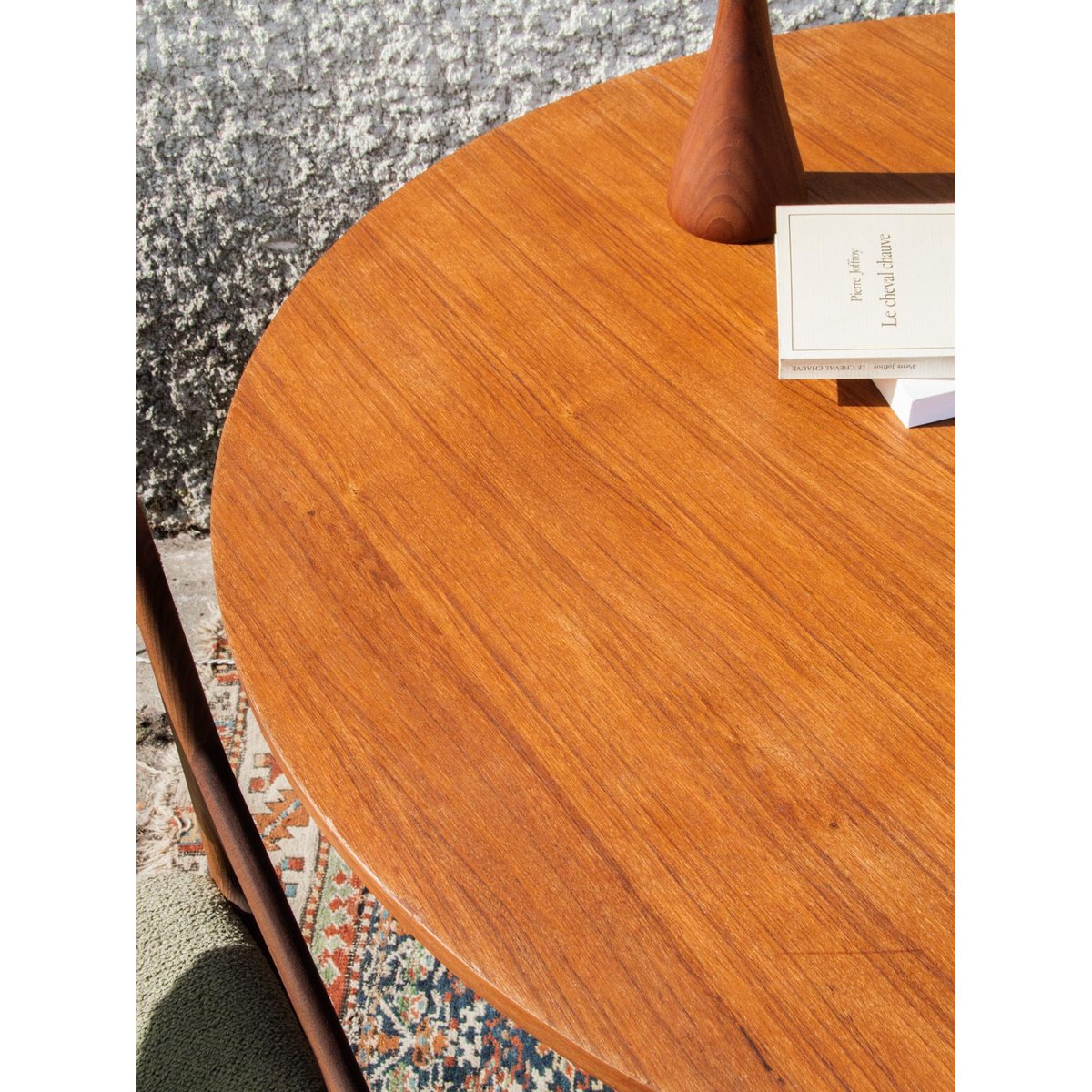Table à manger en teck Romy N°254 - Bon état bois, DEBONGOUT