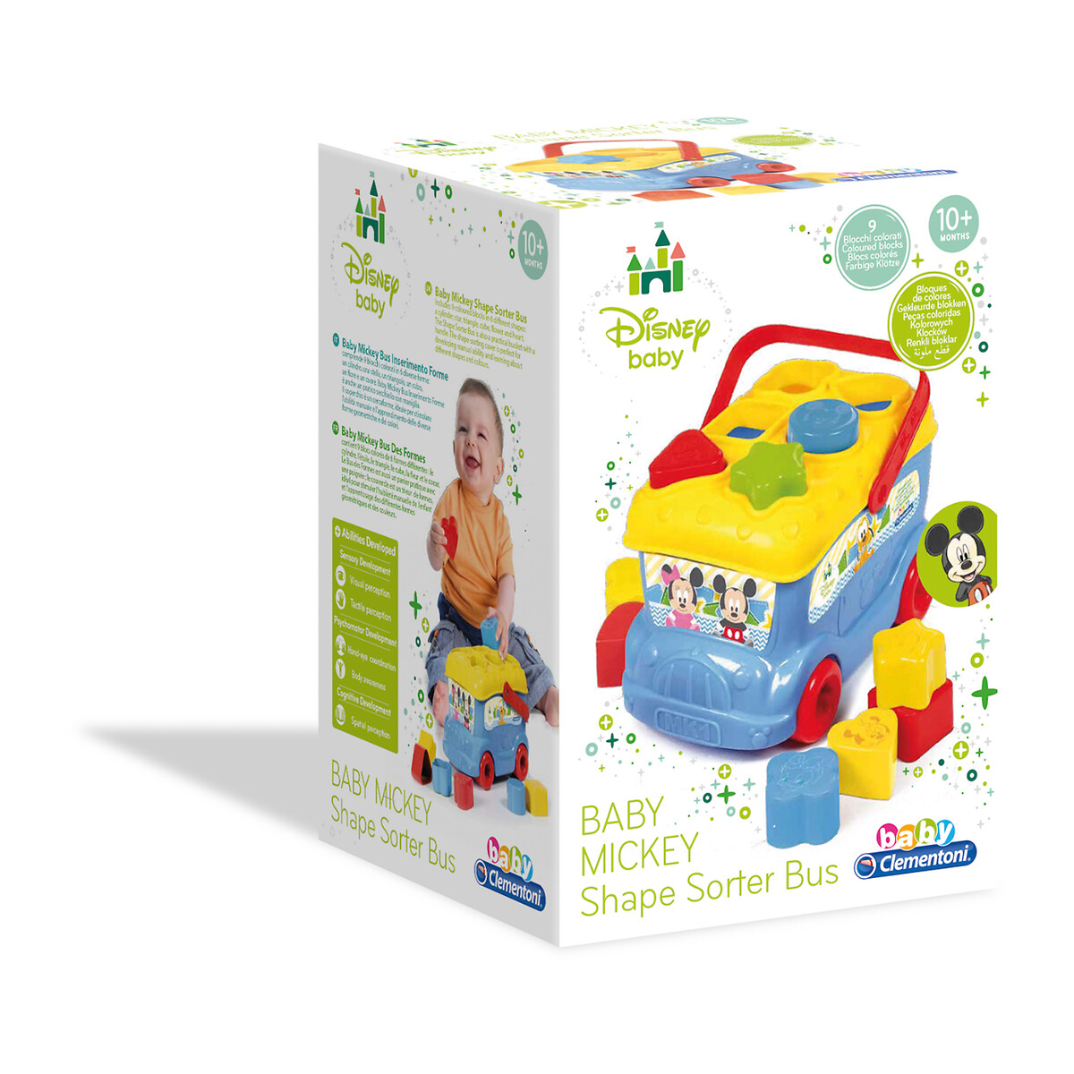 Brinquedo "Autocarro formas e cores Mickey", Clementoni multicolor, CLEMENTONI