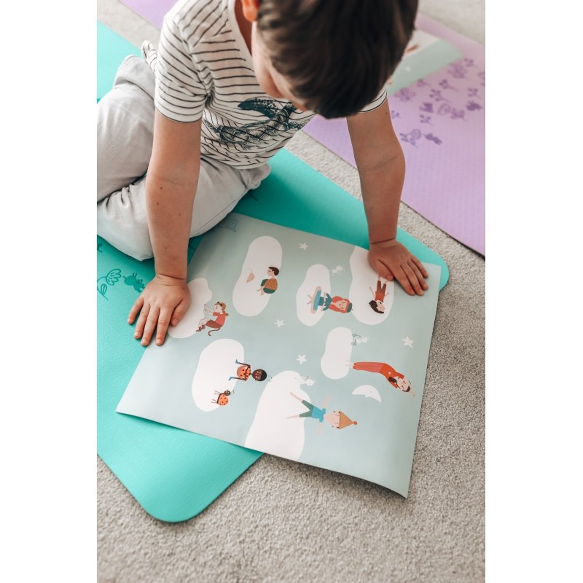 Tapis de yoga enfant vert, BUKI FRANCE