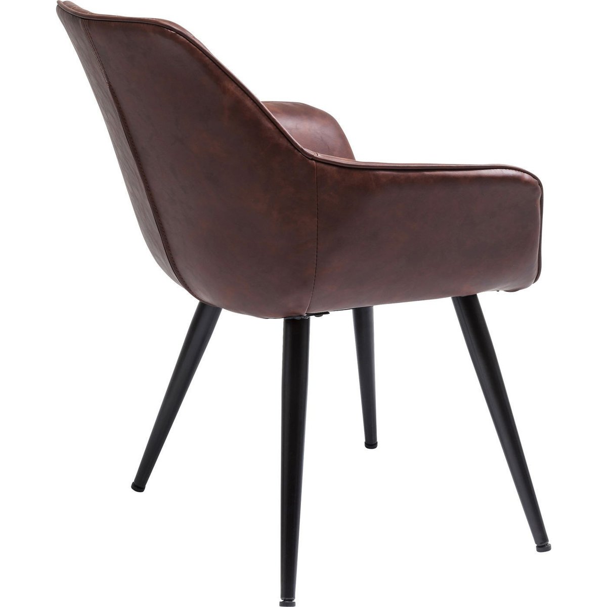 Chaise avec accoudoirs, HARRY marron, KARE DESIGN