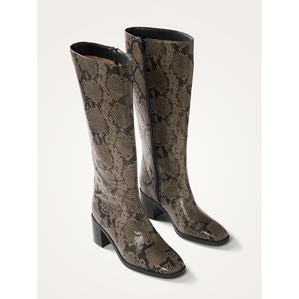 Bottes à talon India gris python, VANESSA WU