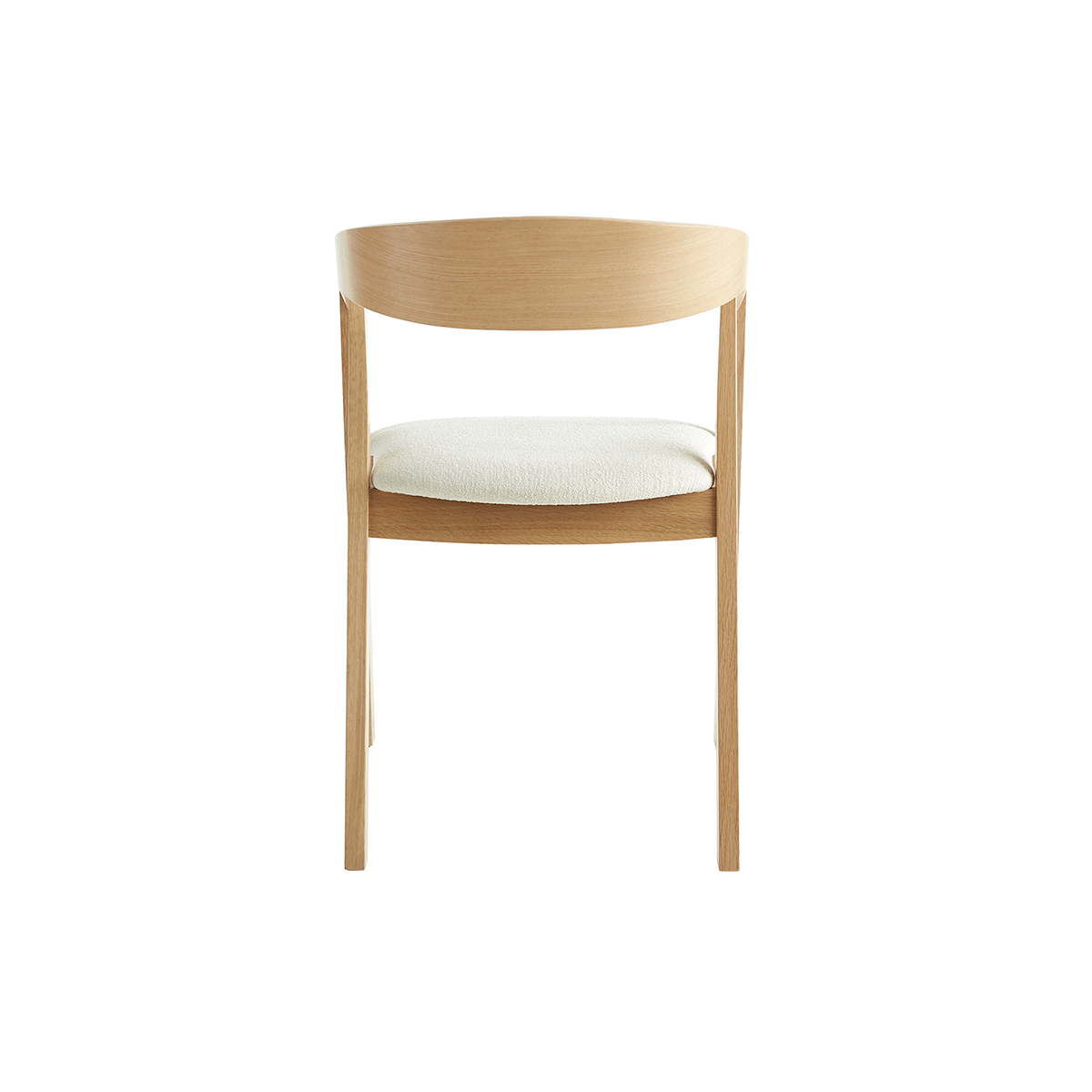 Chaises scandinaves empilables (lot de 2) LOVA chêne clair, MILIBOO