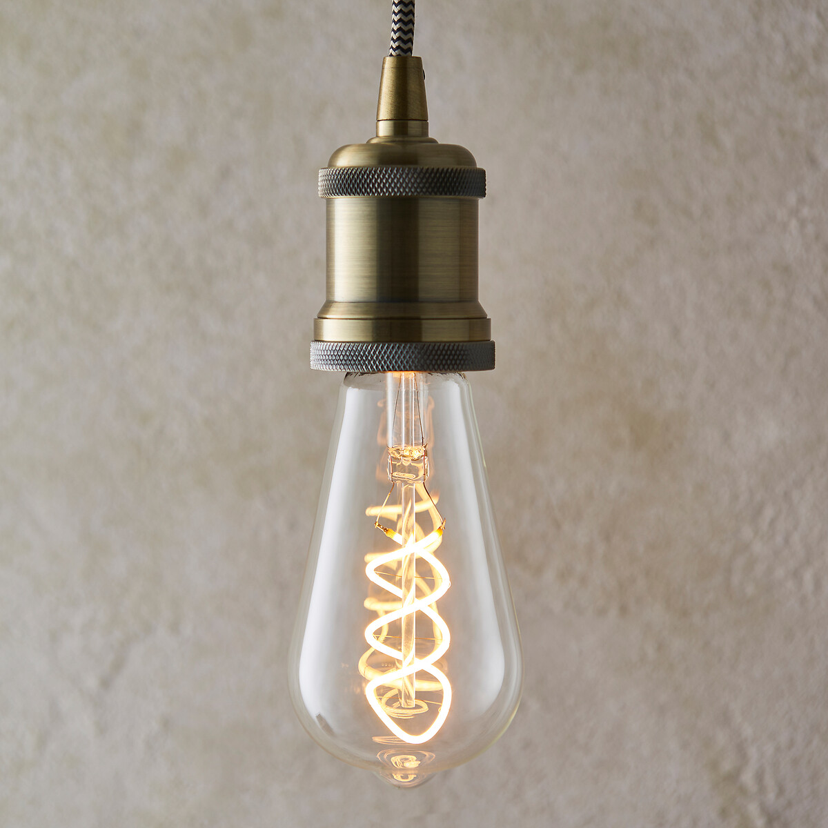 Twister E27 4W LED Pear Bulb in Warm White transparent, ÉDITÉ