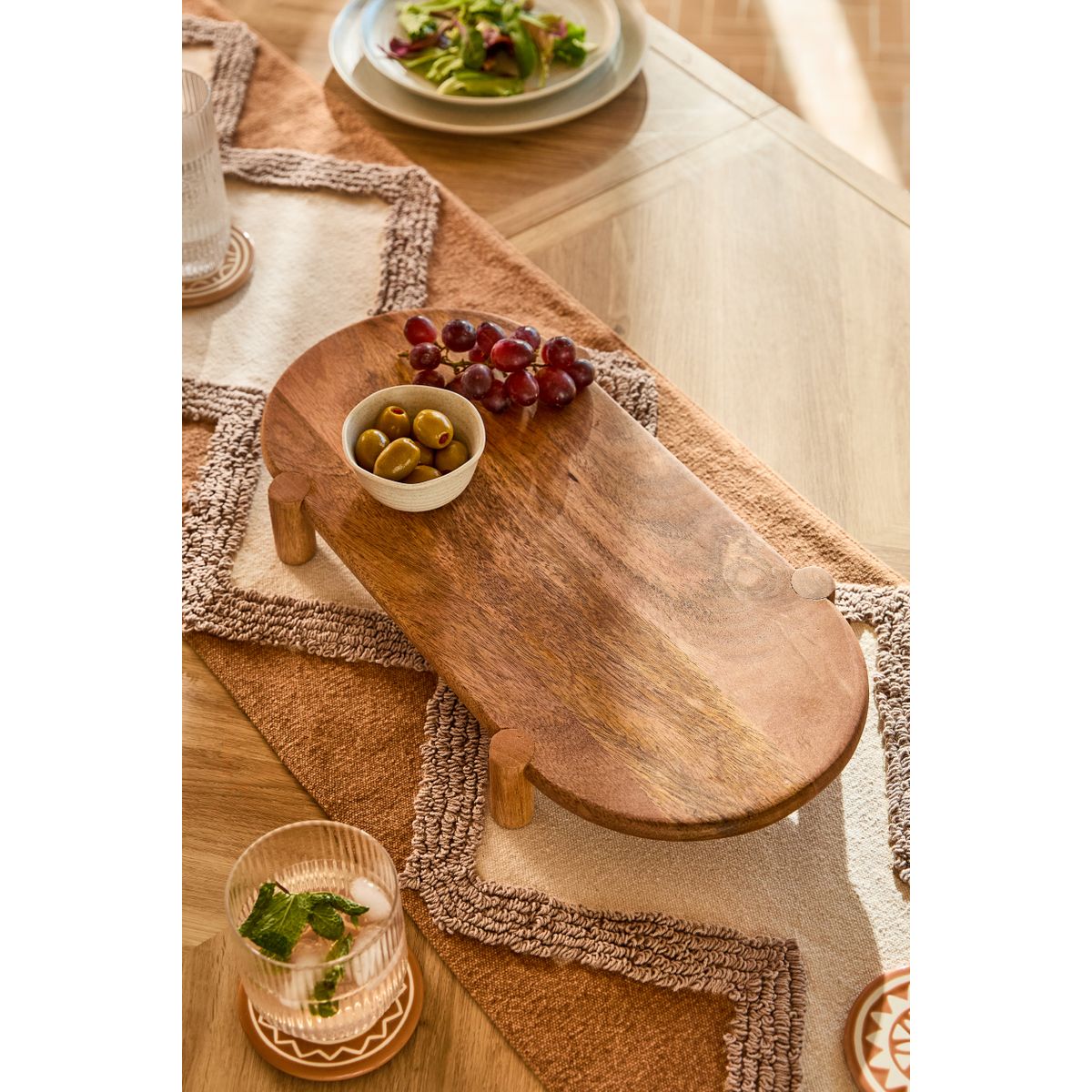 Planche en bois avec pieds naturel, NEXT