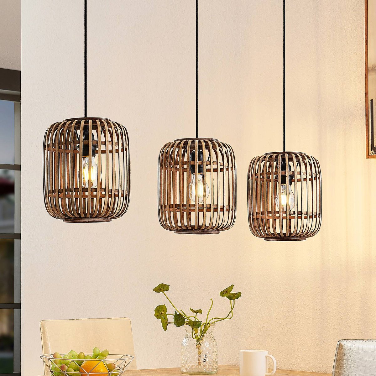 Suspension en bois traditionnelle, Canyana nature, LINDBY