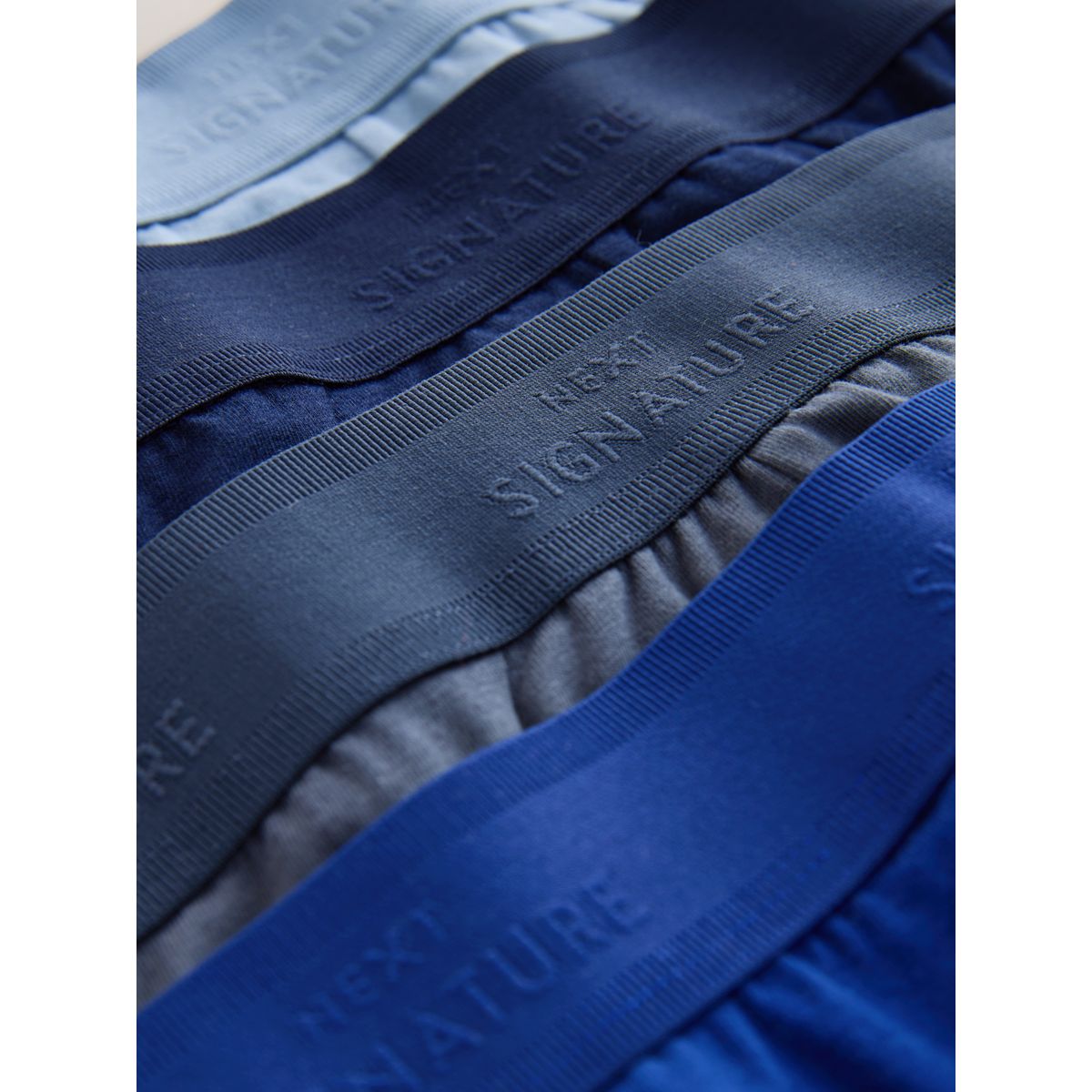 Boxer bleu confortable, lot de 4 Signature bleu, NEXT
