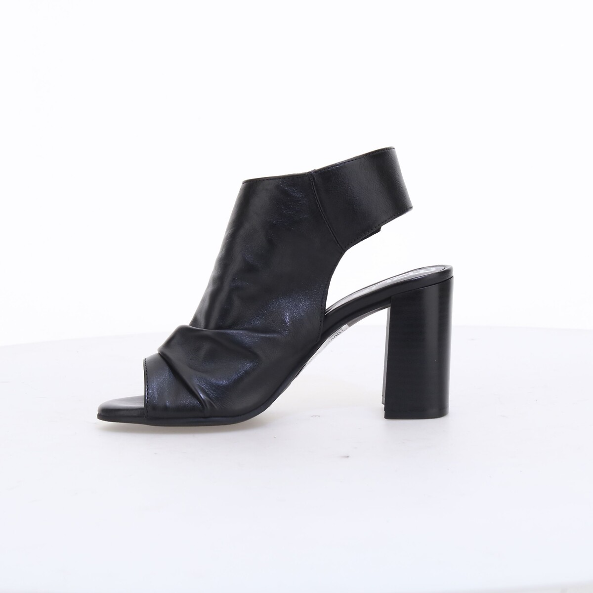 Leather Heeled Sandals black, MJUS