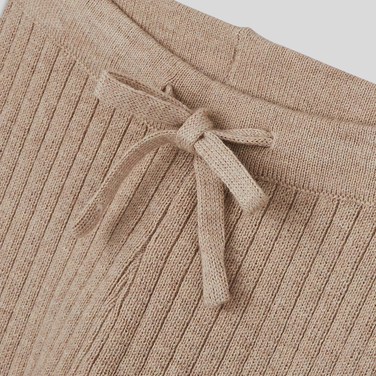 Legging uni côtelé en tricot, fille, OEKO-TEX naturel chine, BOUT'CHOU