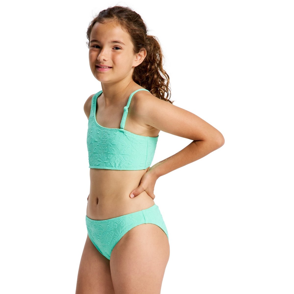Ensemble 2 pièces bikini bralette deux pièces HIPPIE HOUR SET. vert katydid hippie hour rg, ROXY