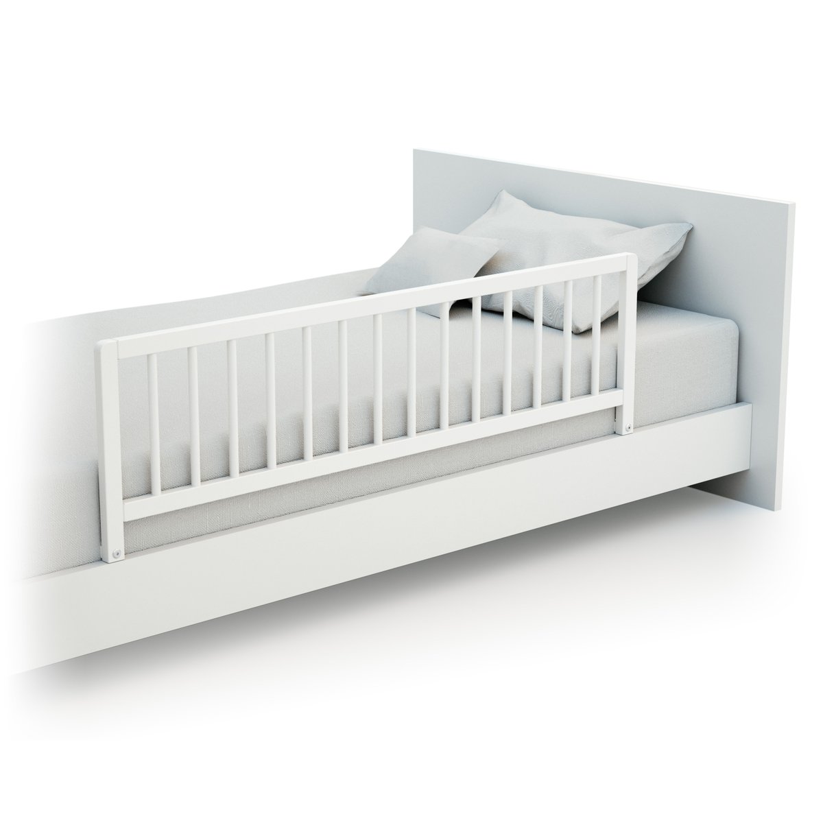 Barrière de lit enfant en bois SIDO blanc, WEBABY