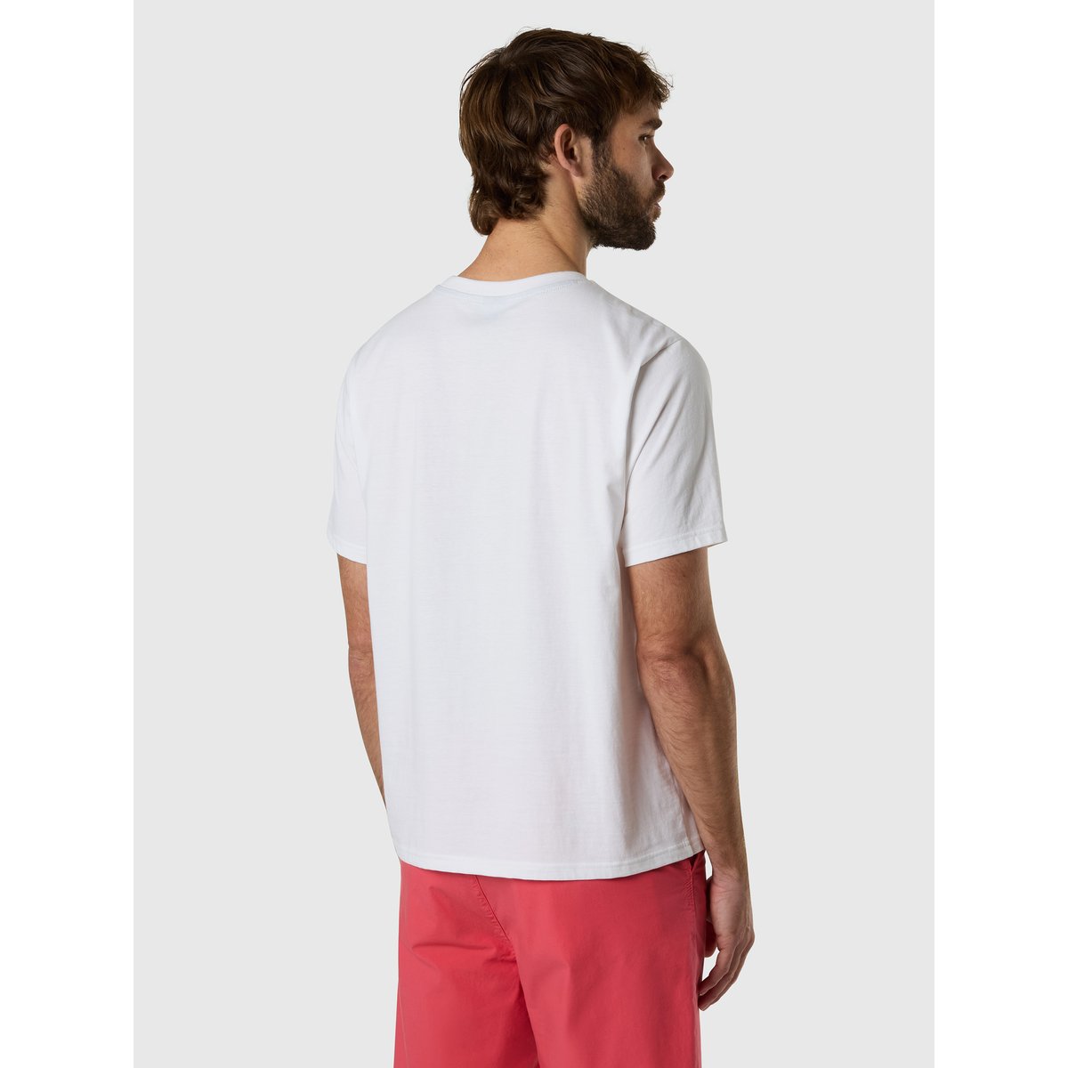 T-shirt avec écusson de logo blanc, NORTH SAILS