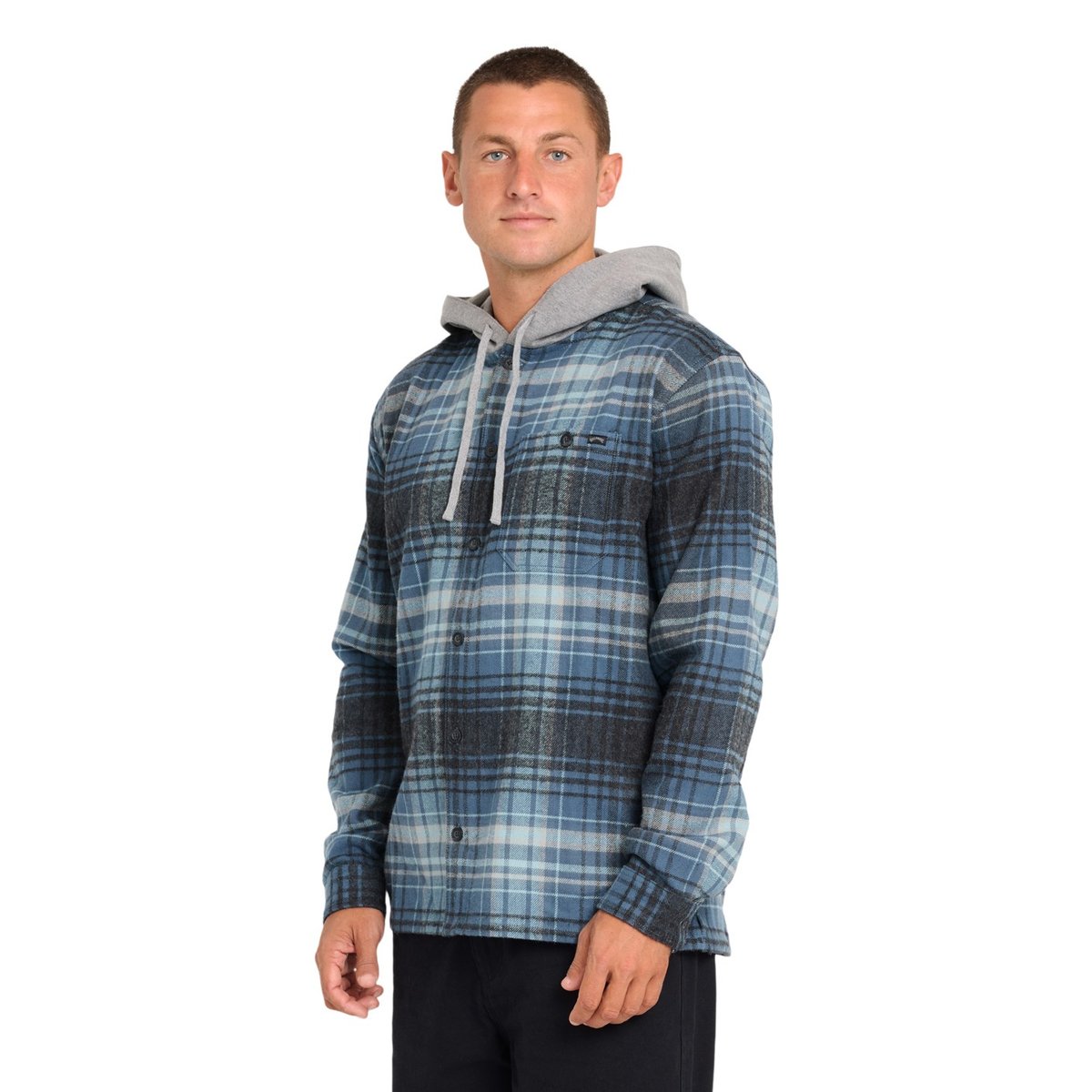 Chemise manches longues BAJA FLANNEL bleu dark denim, BILLABONG