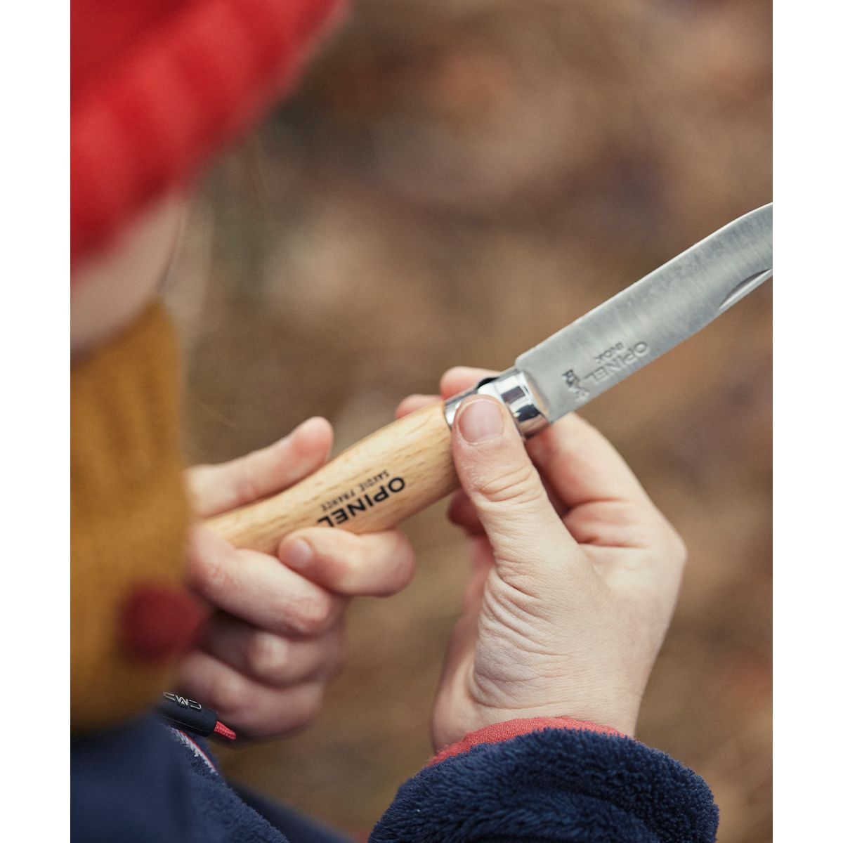 Couteau NO7 mon 1er Opinel Hetre argent / métallique, OPINEL