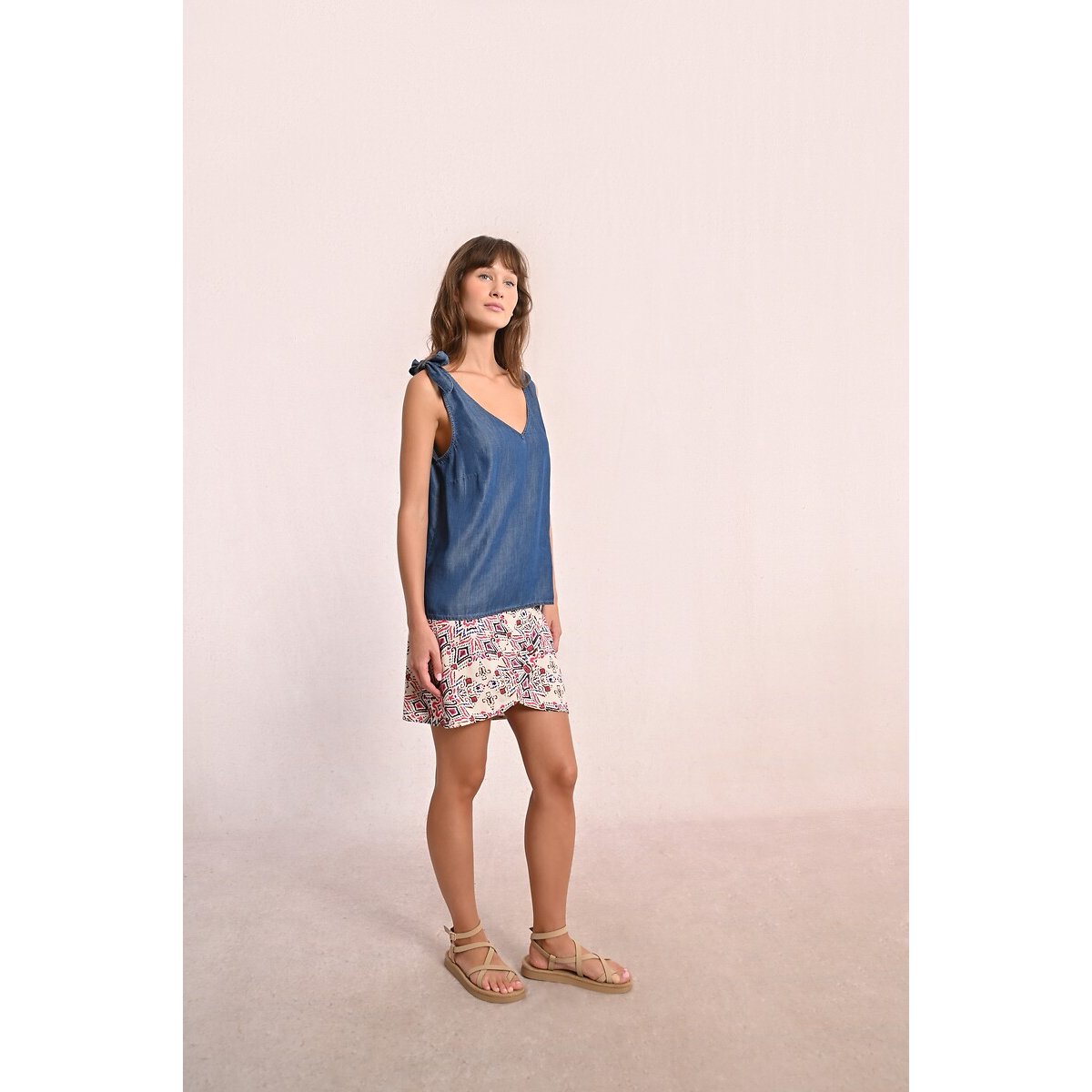 Canotta denim denim blu , MOLLY BRACKEN