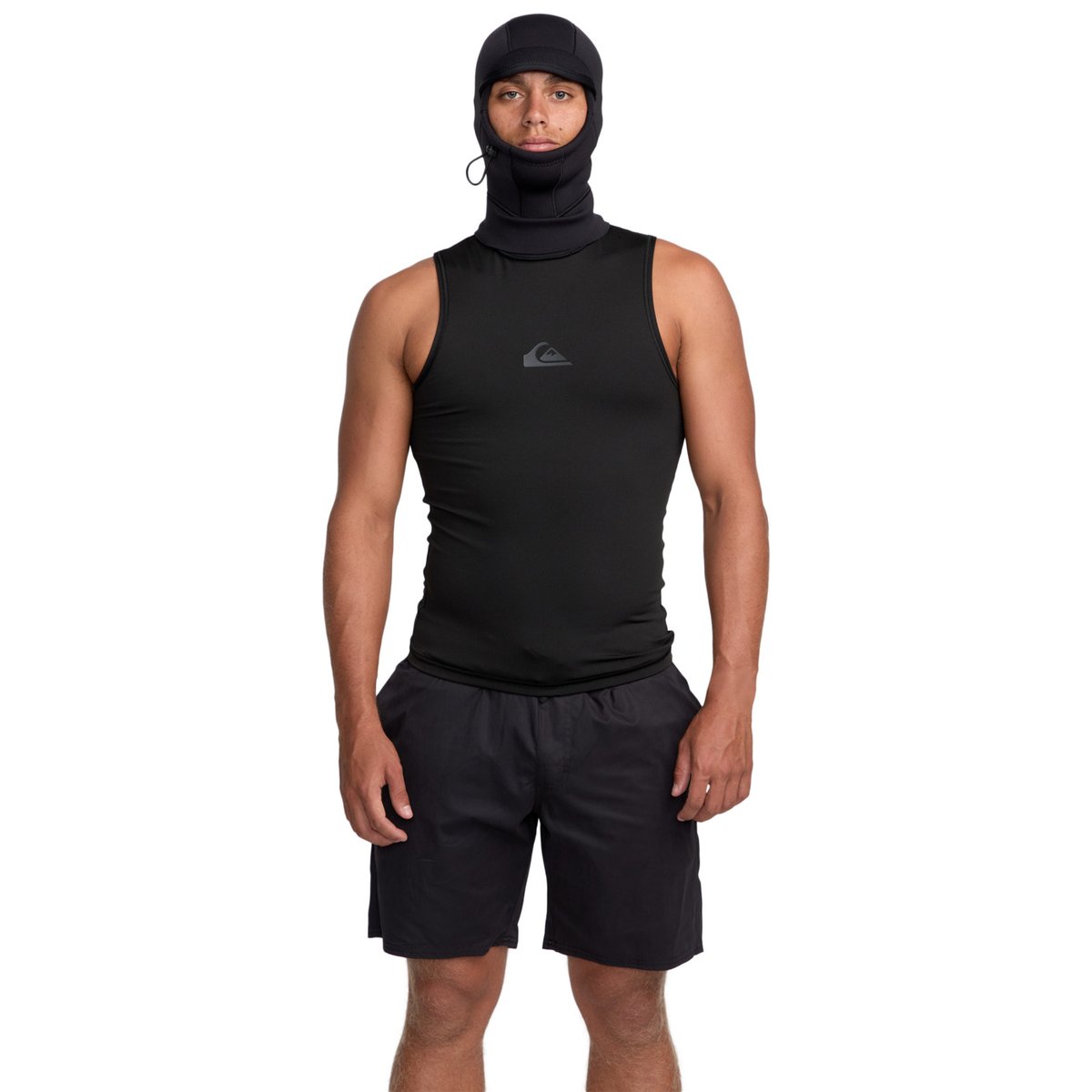 Veste à capuche en néoprène MARATHON SESSIONS 1MM noir black, QUIKSILVER