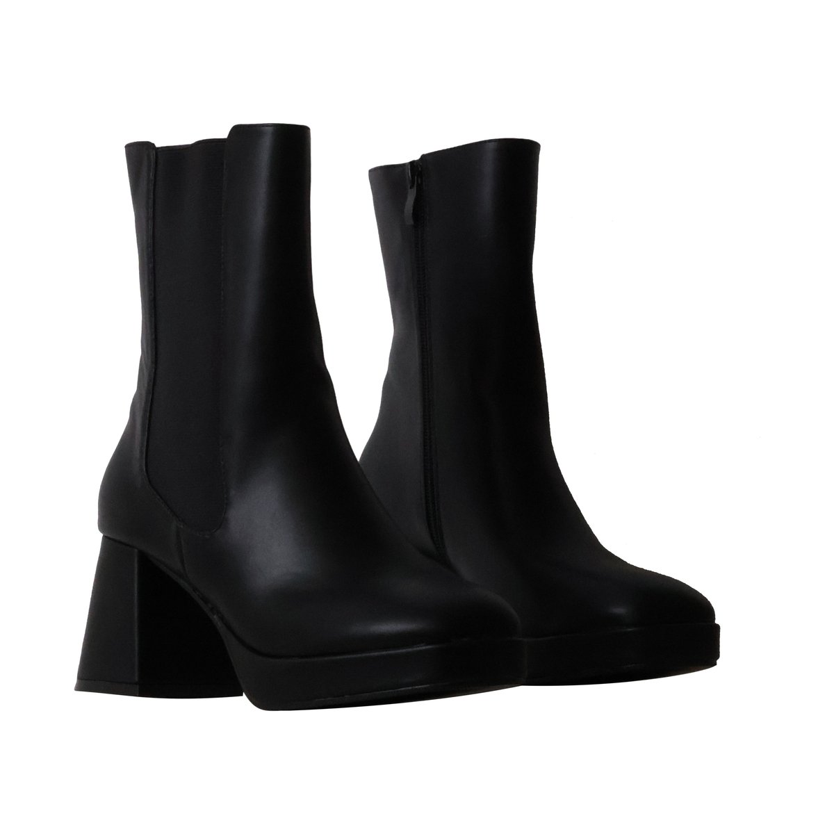 Bottines à Talon Zip noir, ENZA NUCCI