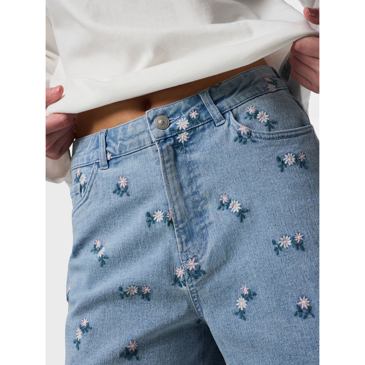 Shorts En Jean light blue denim, PIECES