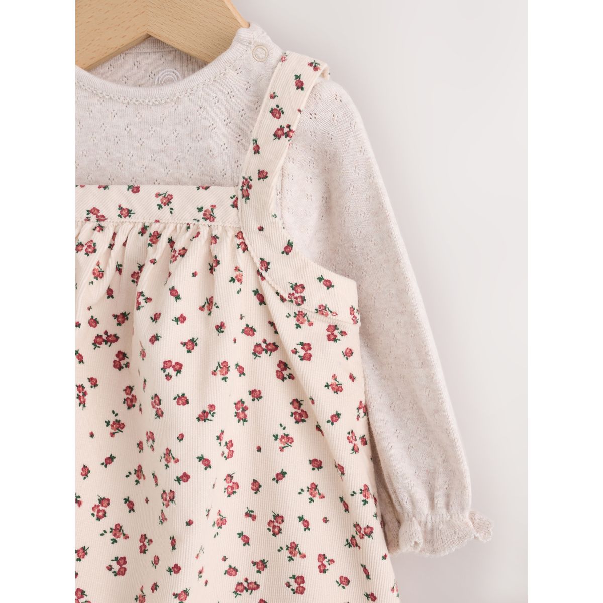 Robe, body et collants bébé, 3 pièces cordon floral écru, NEXT
