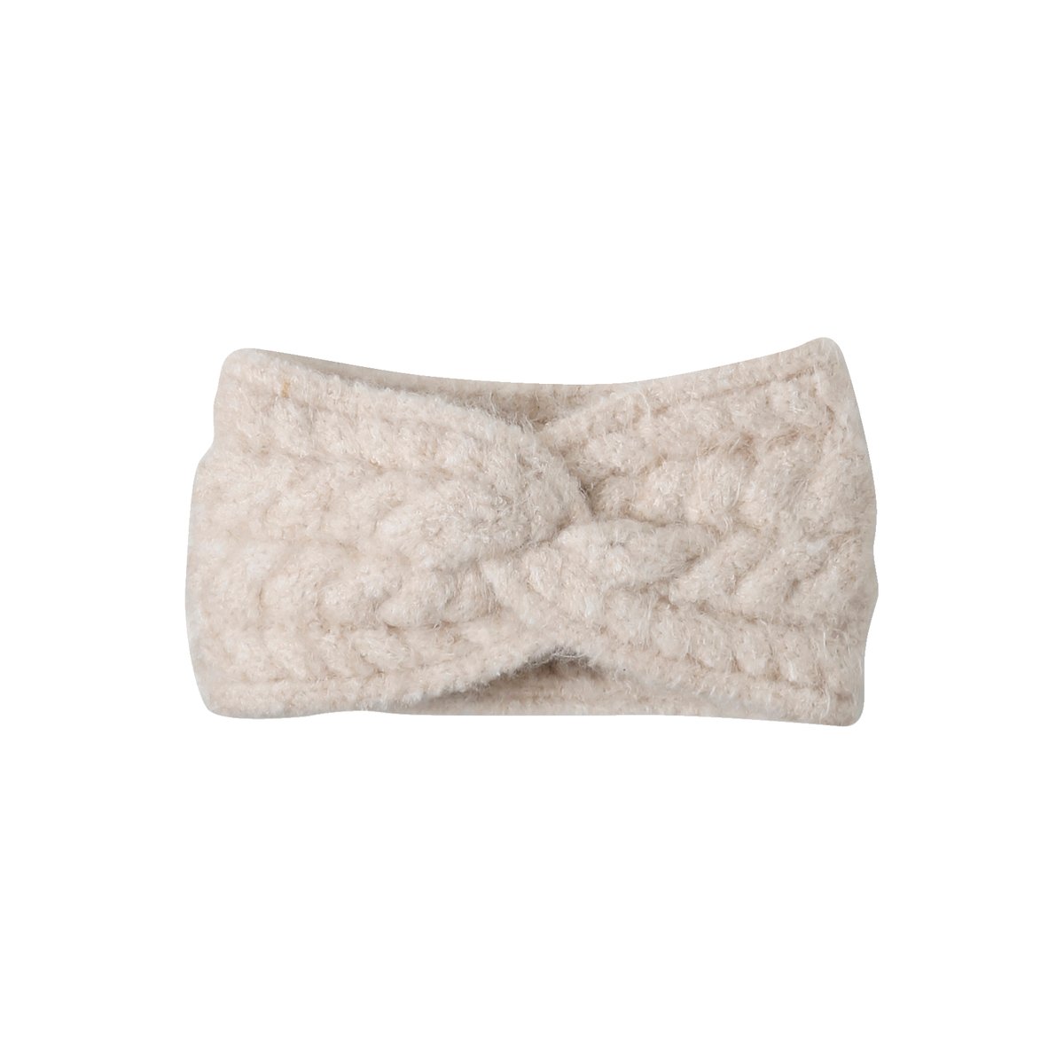 Bandeau en maille torsadée écru, VERTBAUDET