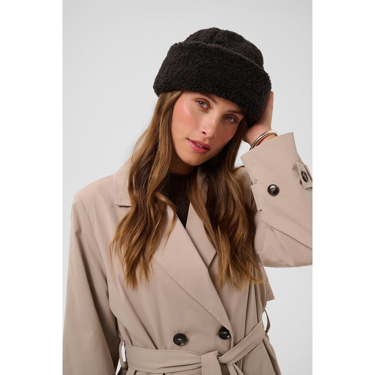Chapeau marron molé cc, KAFFE