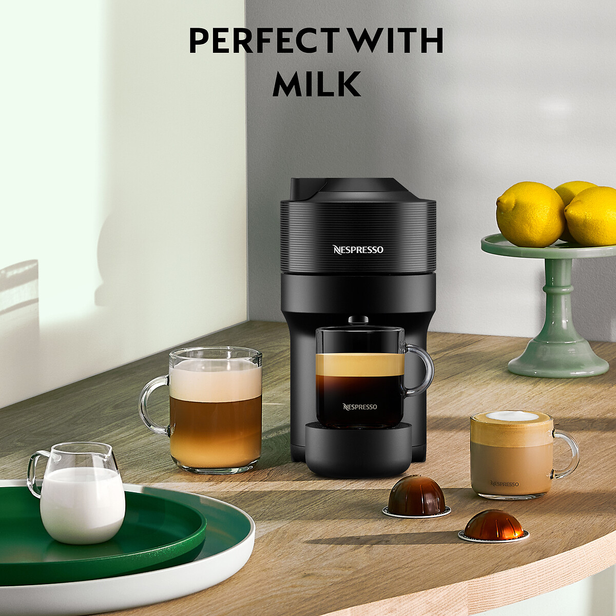 Nespresso by De'longhi Vertuo Pop Coffee Pod Machine black, NESPRESSO