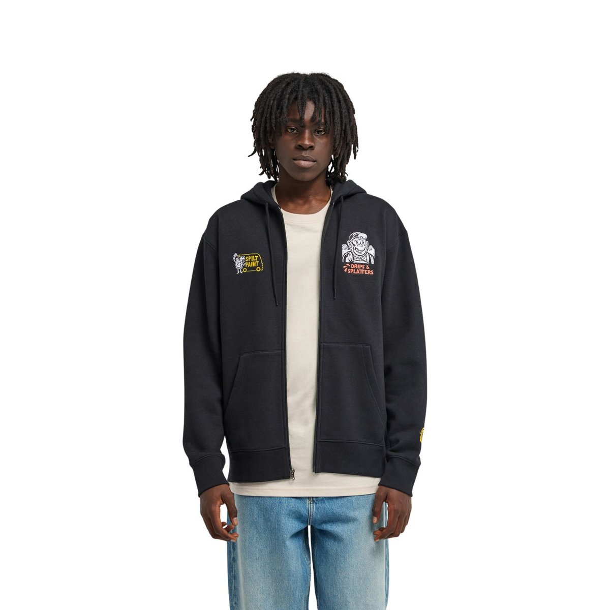 Sweat capuche zippé TIMBER MONKEY noir flint black, ELEMENT