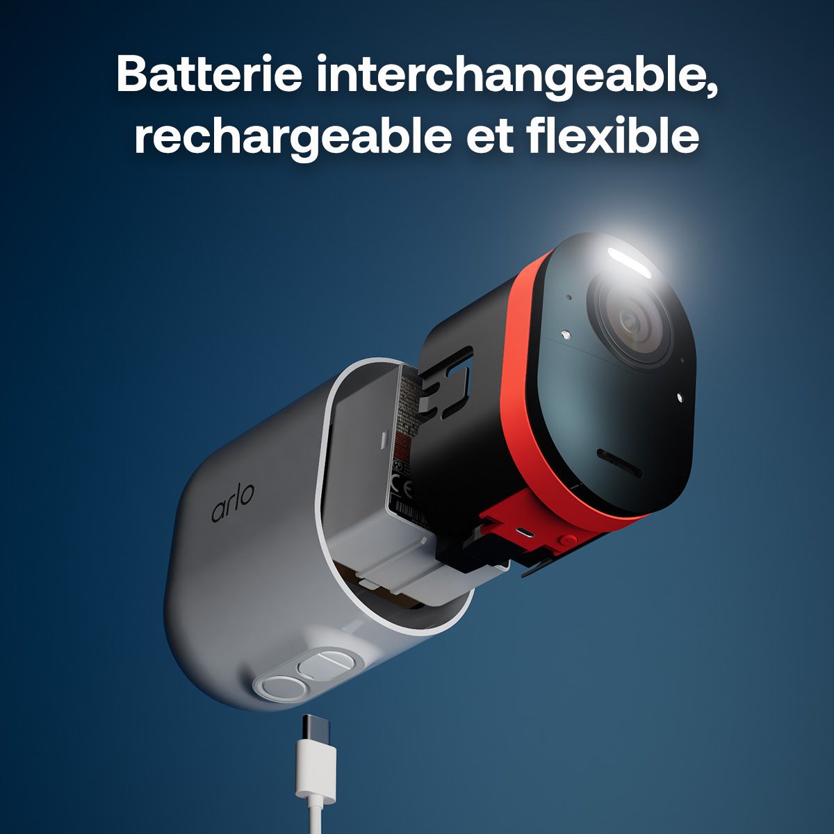 Caméra de surveillance Pack 3cam.ext. 4K Ultra3+panneau solaire couleur unique, ARLO