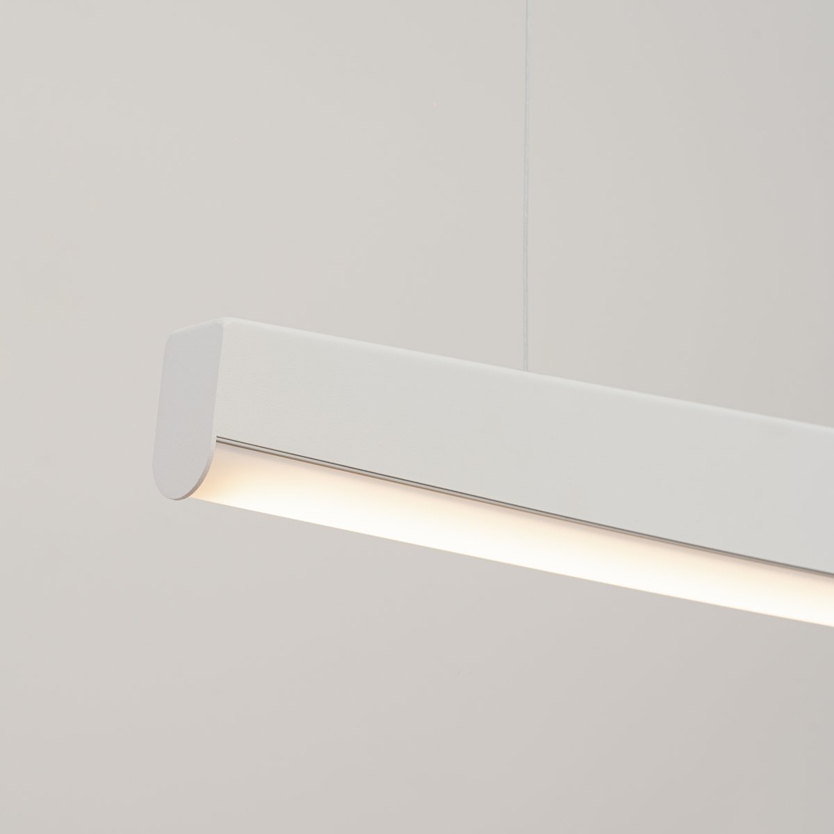 Suspension Acier Blanc LED 1 Jorun blanc, EDEN