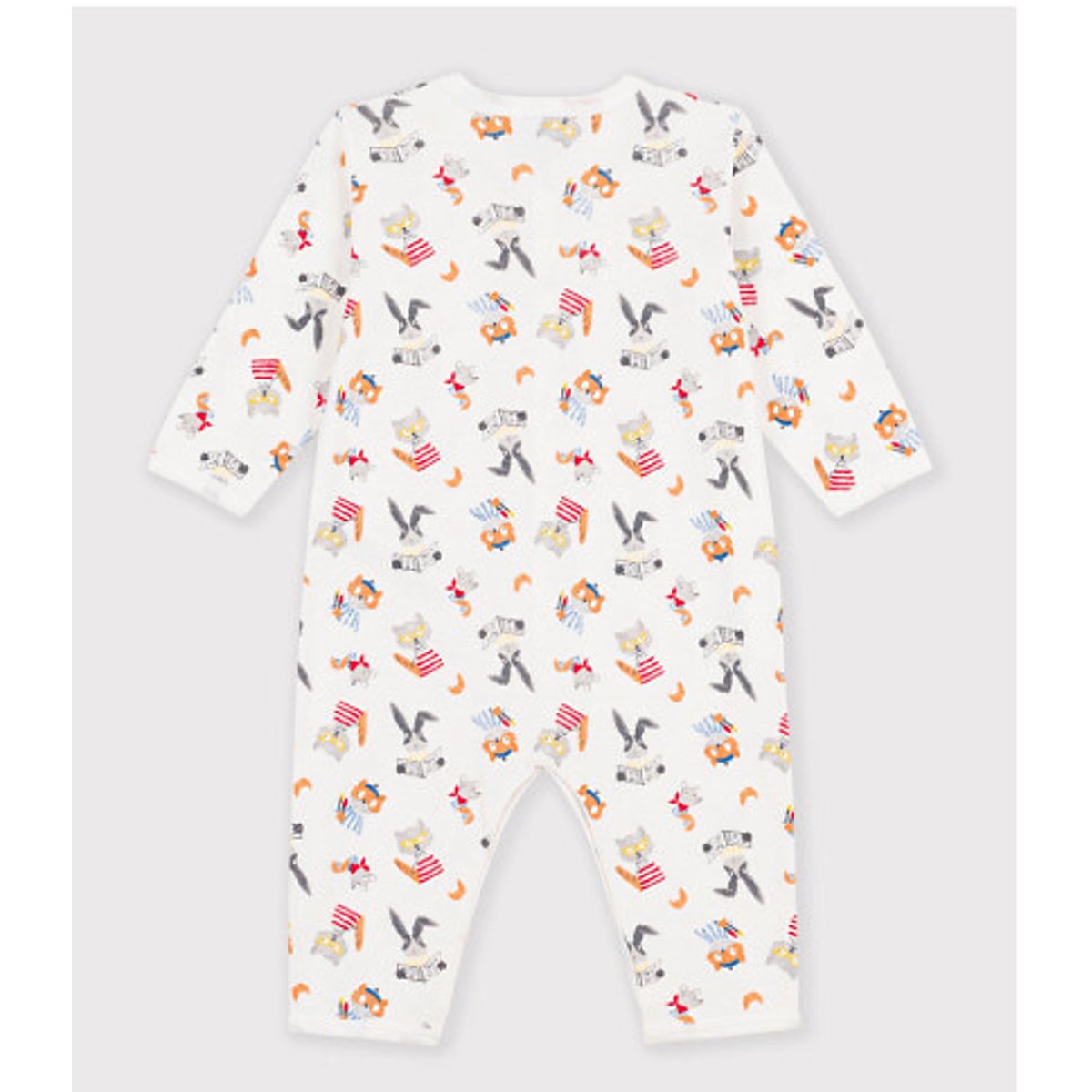 Animal Print Cotton Pyjamas printed, PETIT BATEAU