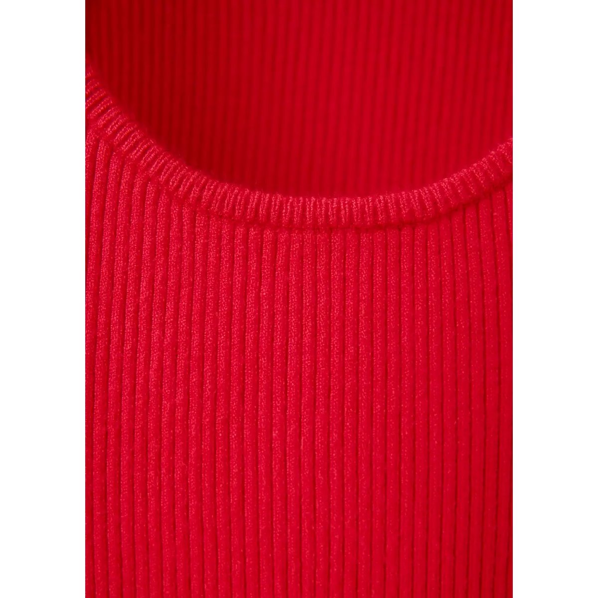 Top côtelé ajusté rouge, MANGO