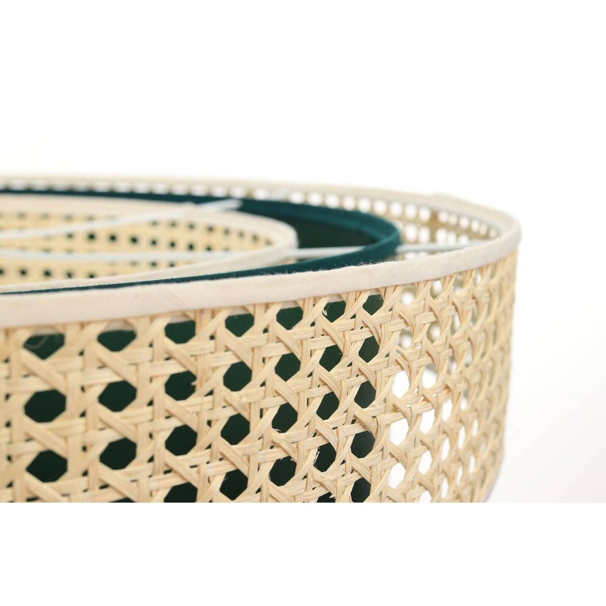 Suspension en rotin triple, ROTANG beige intérieur noir et crème, BPS KONCEPT
