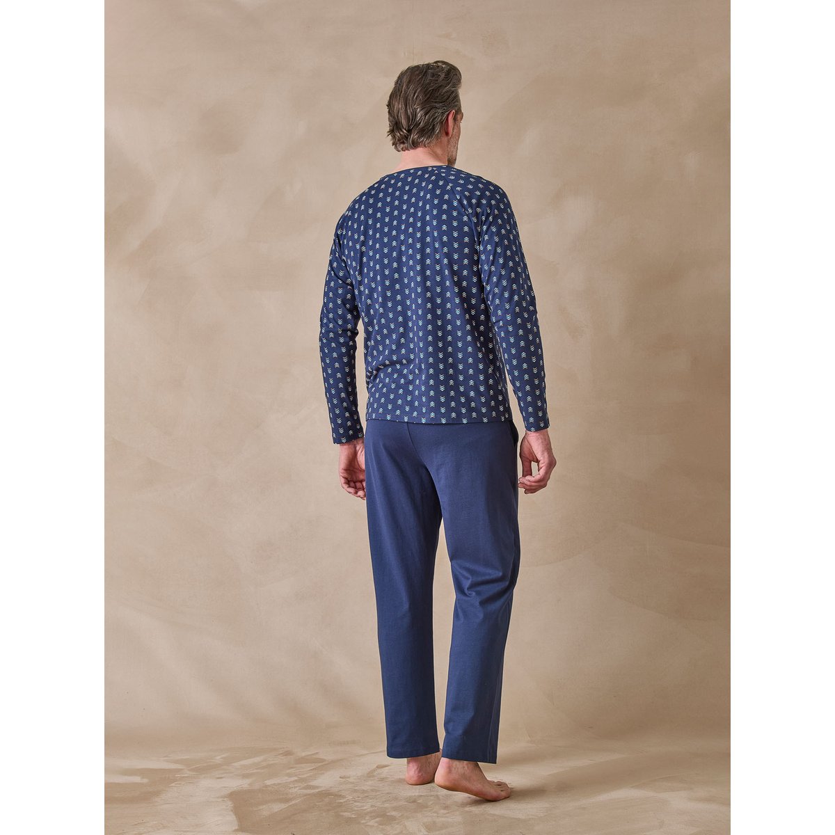 Pyjama maille coton homme marine, DAXON