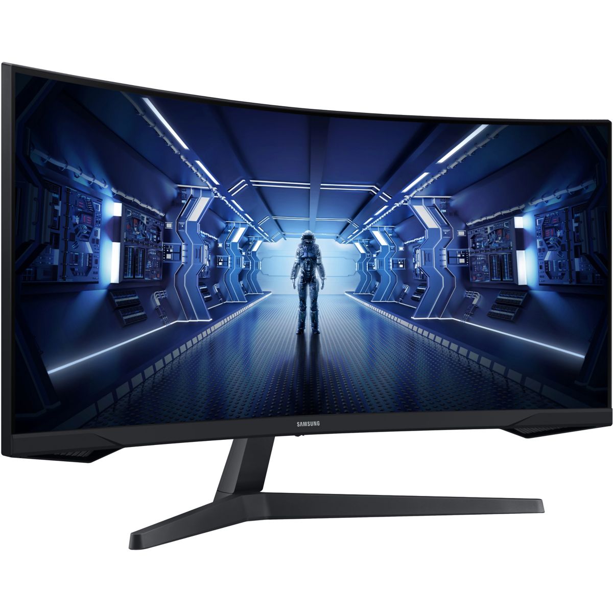 Ecran PC Gamer ODYSSEY G5 34" Incurvé 1000R WQHD 165Hz VA HDR10 AMD FreeSync noir, SAMSUNG