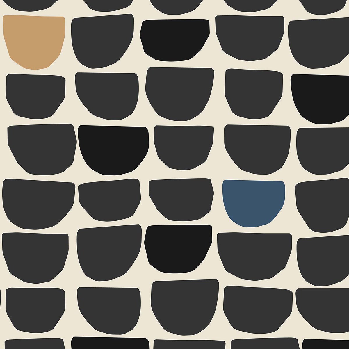 Papier peint, nova - Tapisserie decor noir, HEXOA