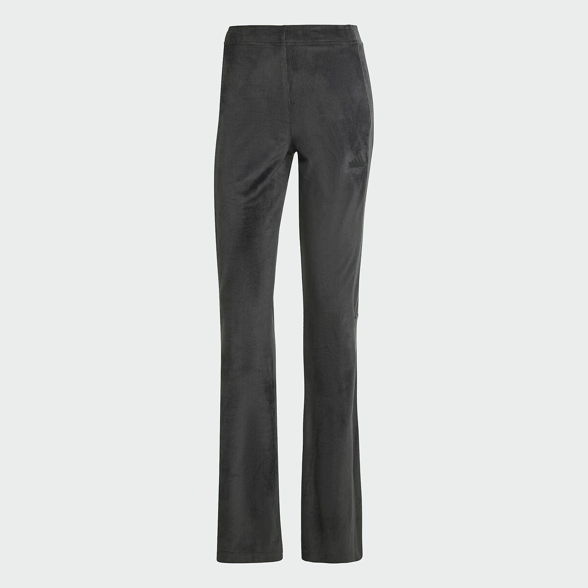 Tiro Cut 3 Stripes Flared Leggings in Velour black, ADIDAS SPORTSWEAR