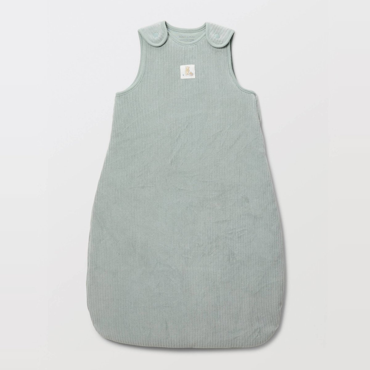 Gigoteuse en velours uni TOG 4 en coton BIO sauge, BOUT'CHOU